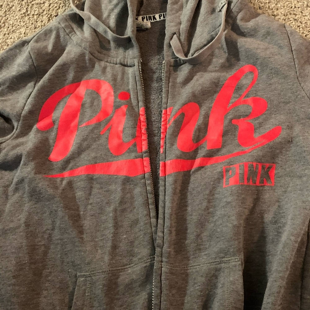 PINK zip up hoodie